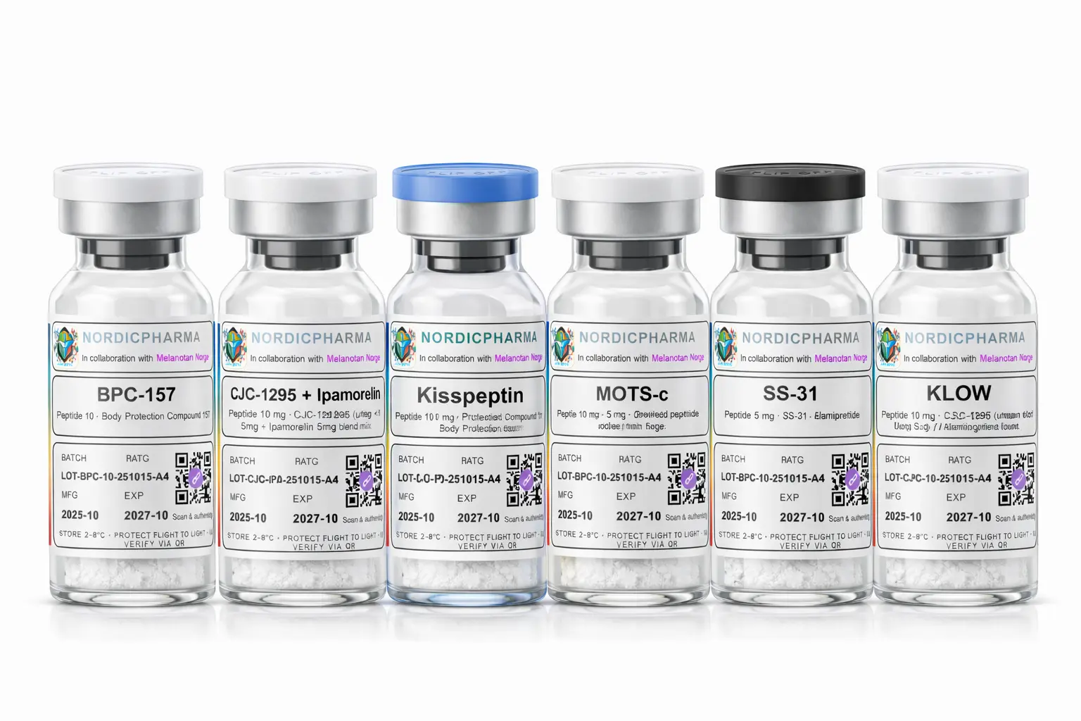 BPC 157 cjc 1295 kisspeptin peptider norge